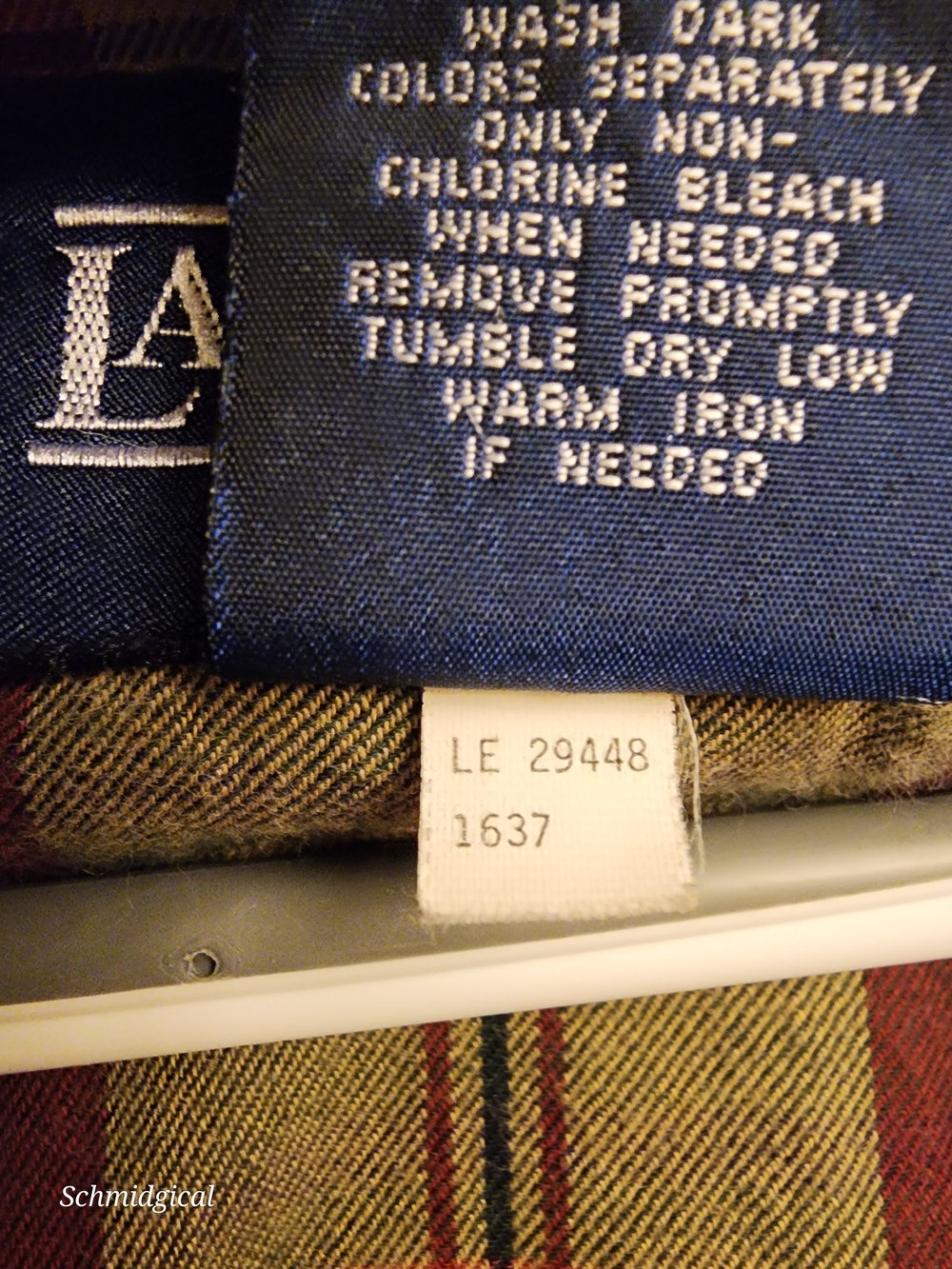 Vintage Lands' End Women's Cream Barn Chore Jacket with Brown Corduroy Collar - Picture 7 of 7